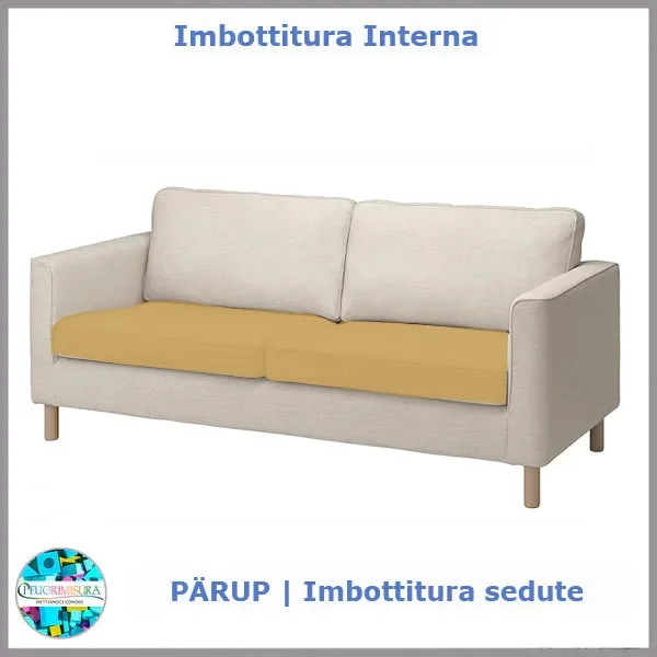 Imbottiture sedute PÄRUP compatibile Ikea tre posti