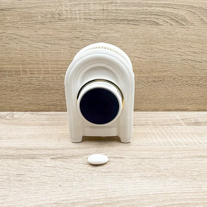 Jukebox Cassa Vintage Bianco e Oro Baratti - immagine 3