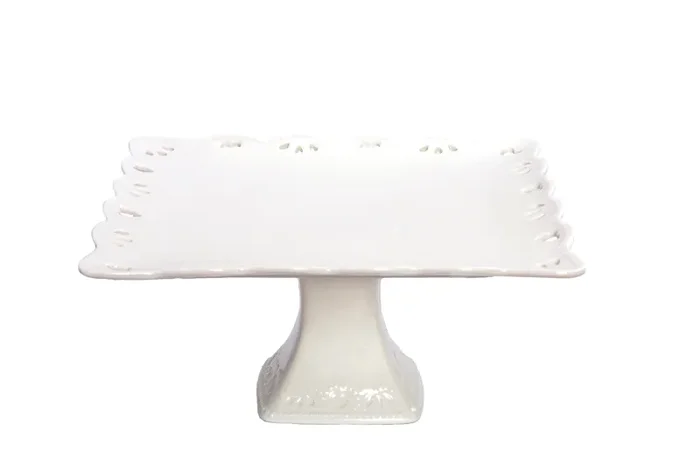 Kaleidos Juliet Alzata Quadrata H 14 Cm 31 x 31 Cm Bianca