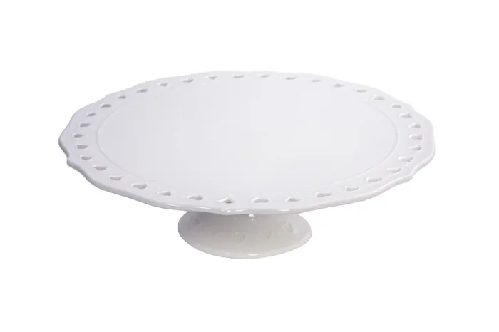 Kaleidos Juliet Piatto Torta con Piede H 9 Cm D 30 Cm Bianco Vendita online