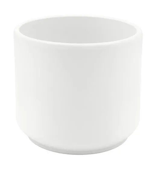 L’Arcolaio Cilindro vaso contenitore – Ceramica bianca H 15 D 17 cm