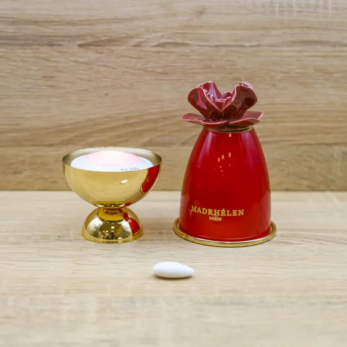 Lampada Led con Fiore Rosso “Linea Baobab” Madrhèlen Sconti - immagine 2