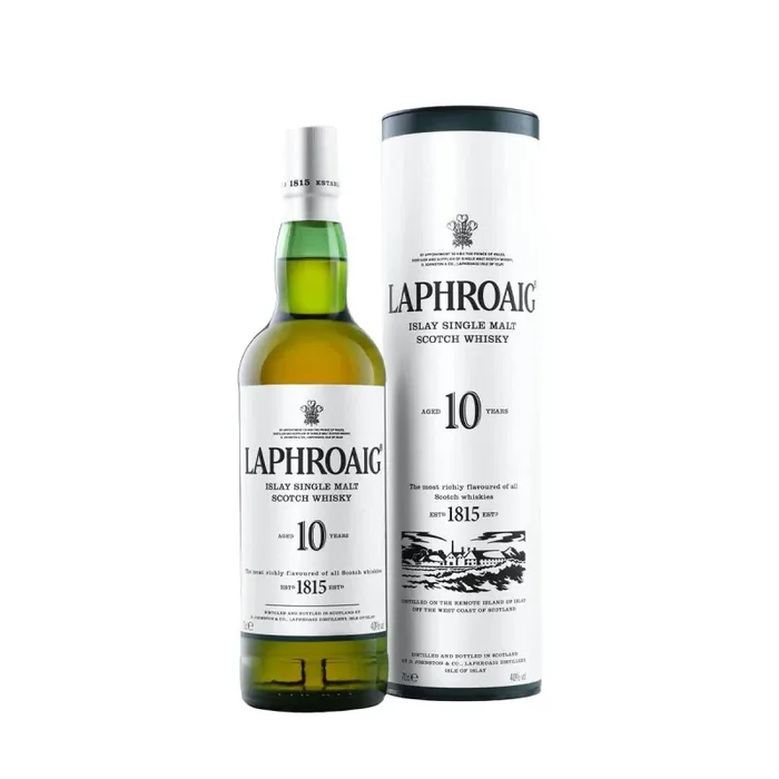 Laphroaig Islay Single Malt Scotch Whisky, 10 Anni, 70cl