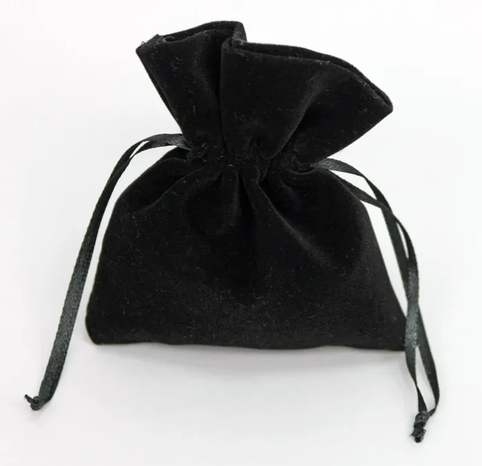 Linea Due Elle Sacchetto Tessuto 10 x 12 Cm Nero 12 Pz