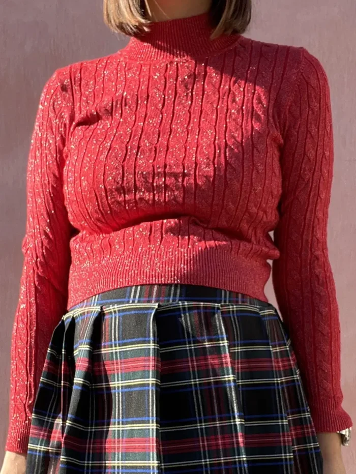 LUPETTO TRECCE LUREX - immagine 3