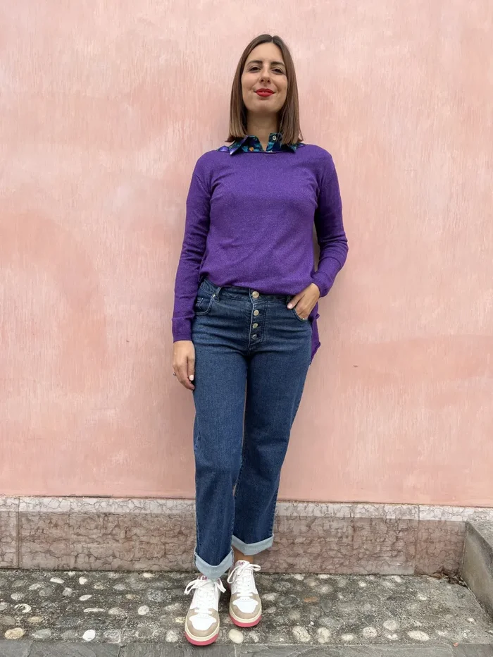 MAGLIONCINO CON PUNTE LUREX - immagine 2