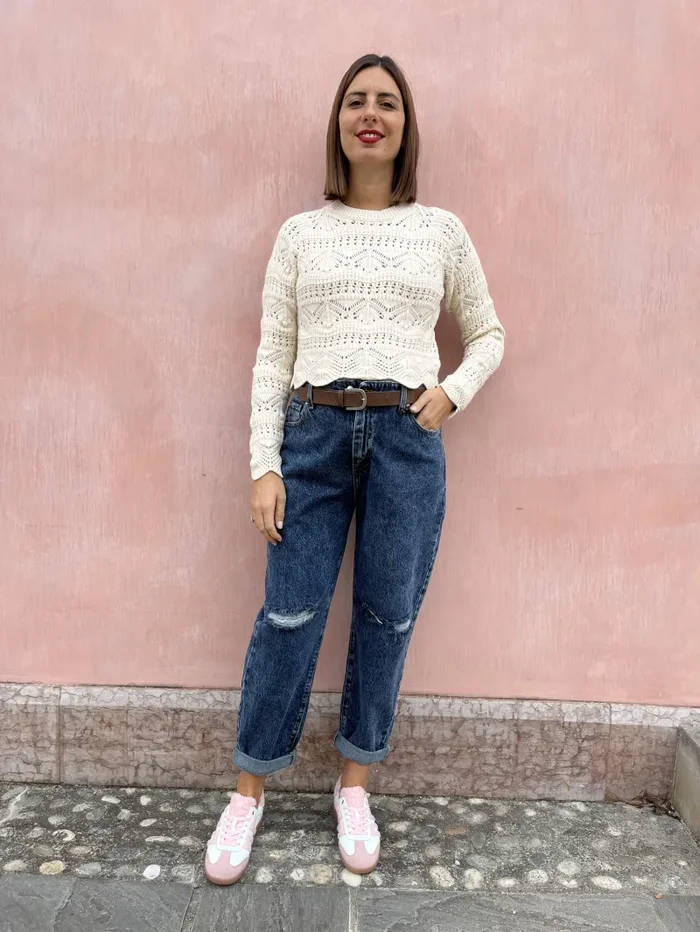 MAGLIONE CORTO UNCINETTO Online - immagine 3