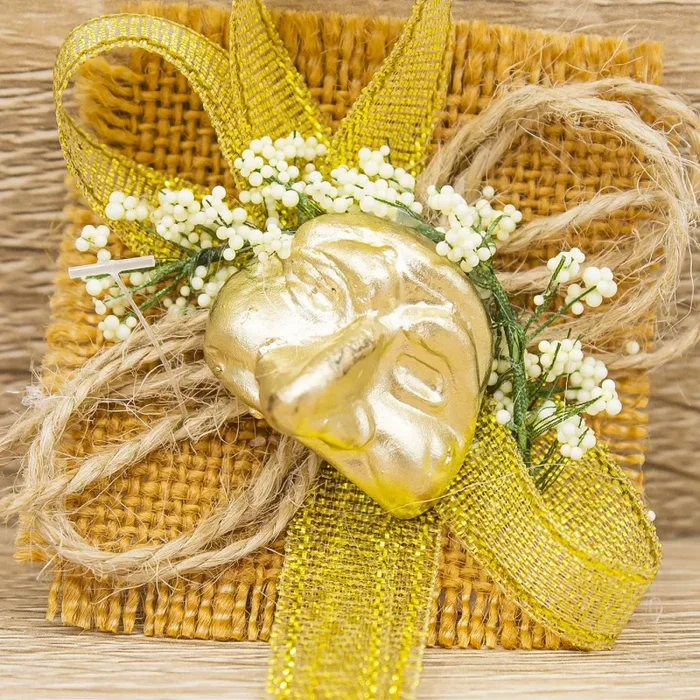 Magnete Maschera di Pulcinella Oro Bella Napoli - immagine 3