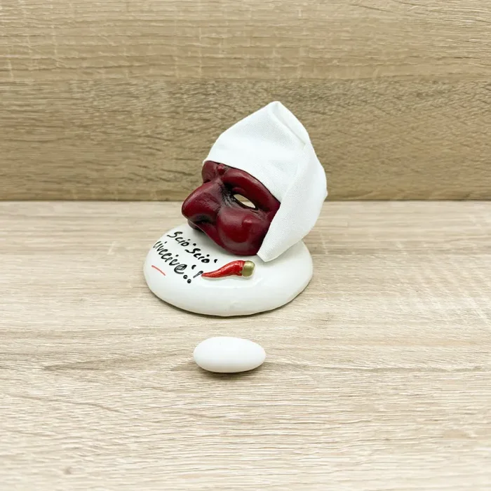 Maschera Pulcinella Bella Napoli - immagine 2