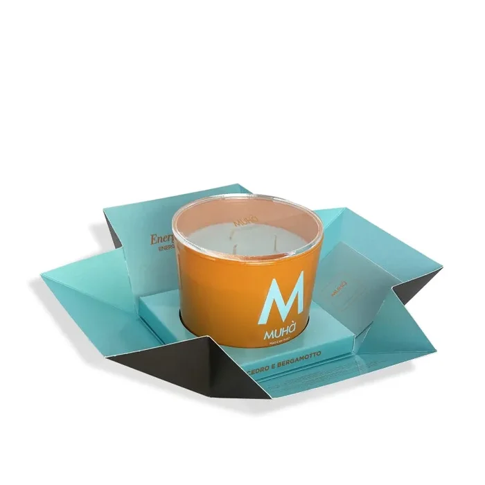 Muhà Candela in Vetro 270g Cedro e Bergamotto - immagine 3