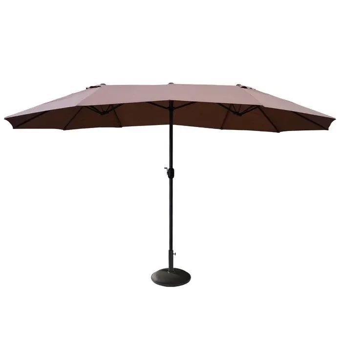 Ombrellone doppio da giardino con anti-vento a palo centrale – Alba
