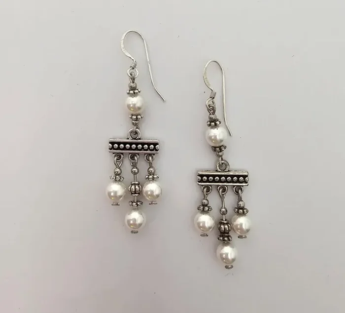 Orecchini Crotalia di Pompei a tre pendenti