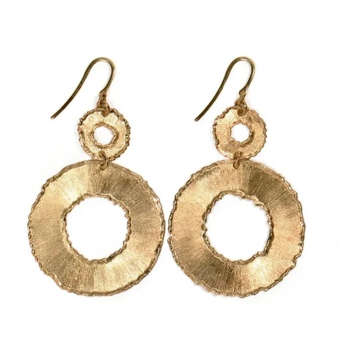 Orecchini Effetto Graffiato – Argento 925