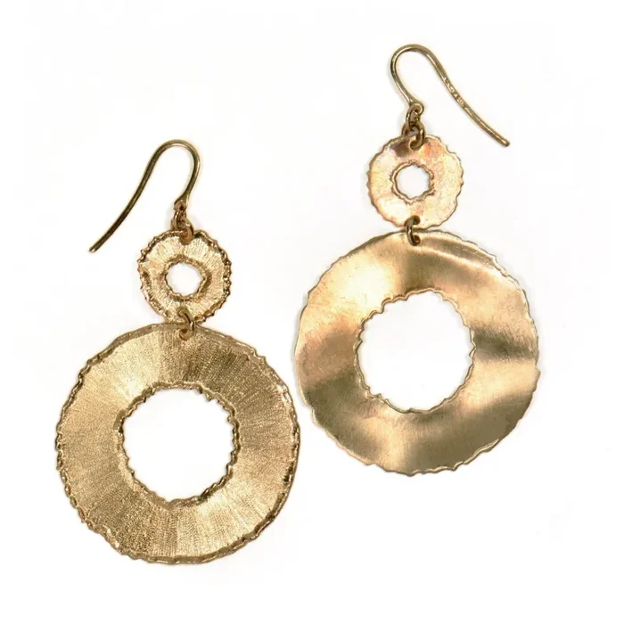 Orecchini Effetto Graffiato – Argento 925 - immagine 2