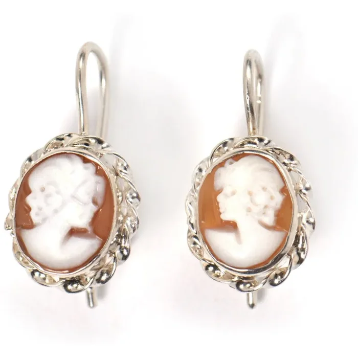 Orecchini in argento con Cammeo