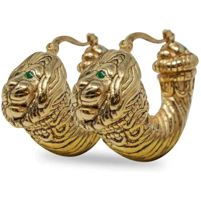 Orecchini Protome leonina di Capua ed Ercolano In saldo