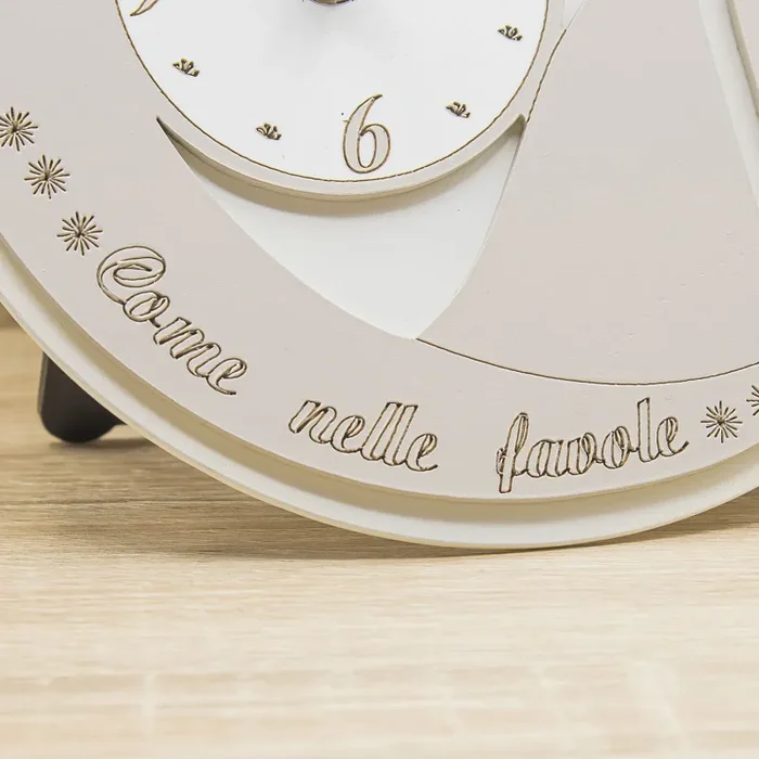 Orologio con Luna e Sposi Tortora - immagine 2