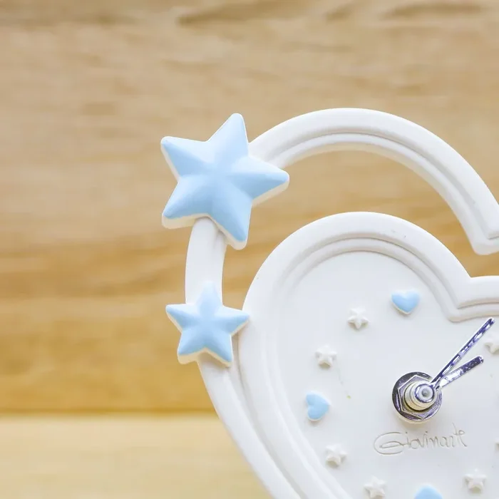 Orologio Cuore con Orsetto Celeste Giovinarte - immagine 3