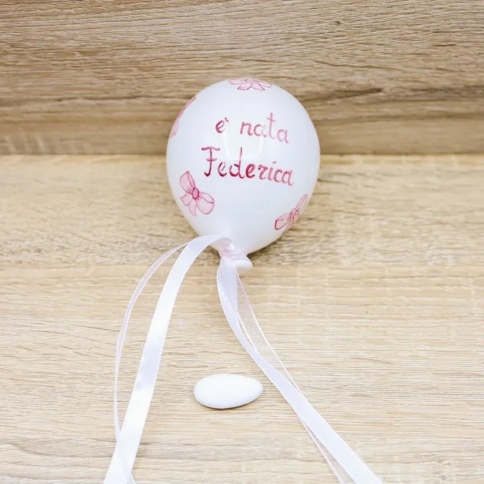 Palloncino Personalizzato Rosa Pienne Design