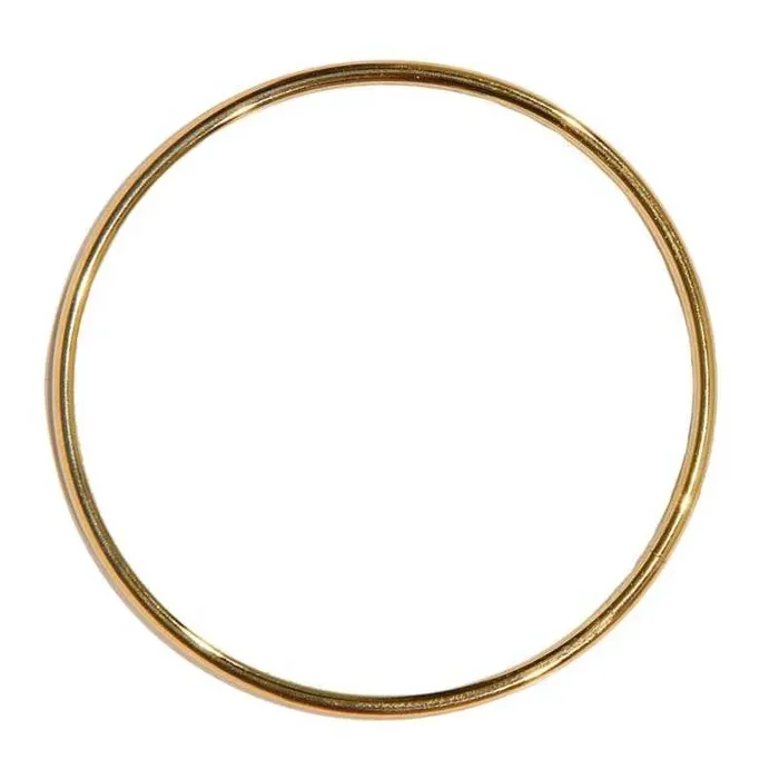 Piovaccari Metal Ring D 80 Mm H 2,8 Mm Light Gold 12 Pz