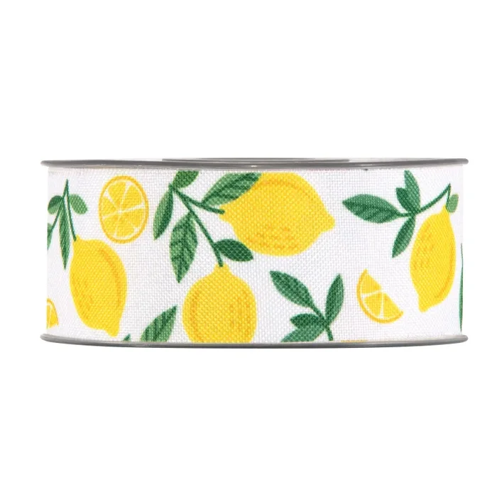 Piovaccari Nastro Lemons 40 Mm 20 Mt Colore Bianco Vendita online