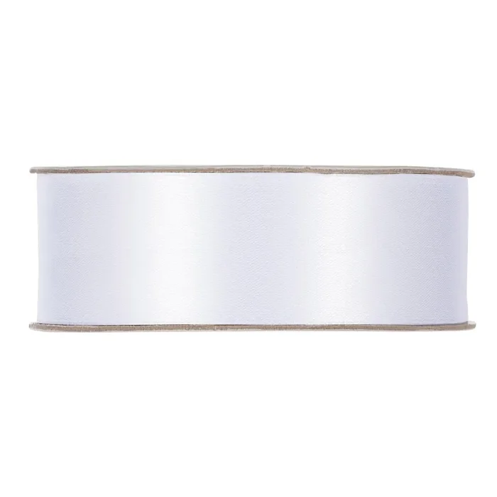 Piovaccari Nastro Raso 25 Mm 50 Mt Colore Bianco