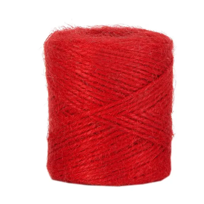 Piovaccari String Juta 2 Mm 100 Gr Colore Red