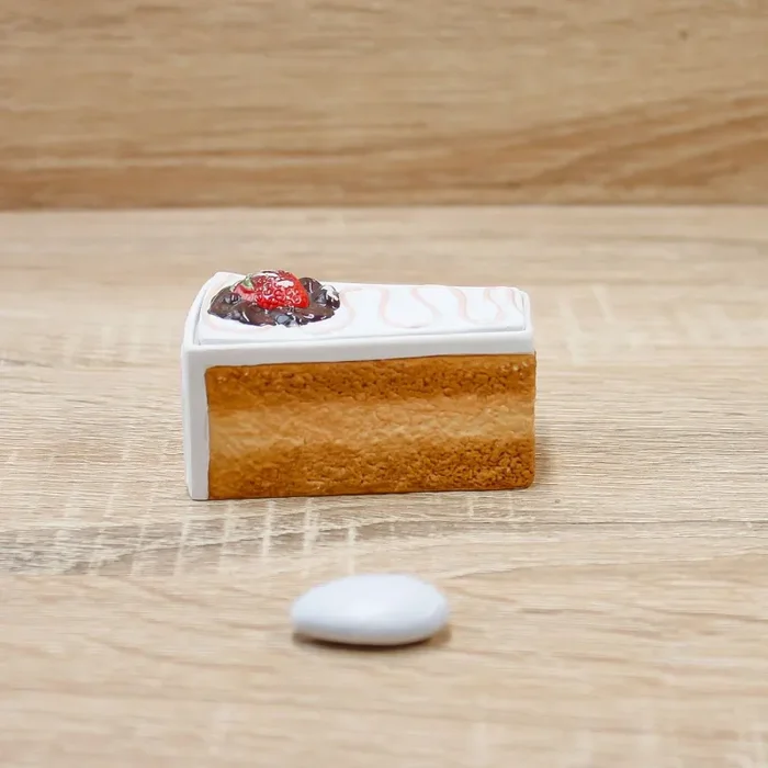 Porta Bon-Bon Fetta Torta Cioccolato Bianco Online - immagine 3