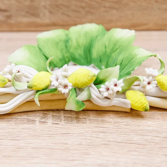 Portacandele Limoni Linea Limoni Porcellana di Capodimonte In saldo - immagine 3