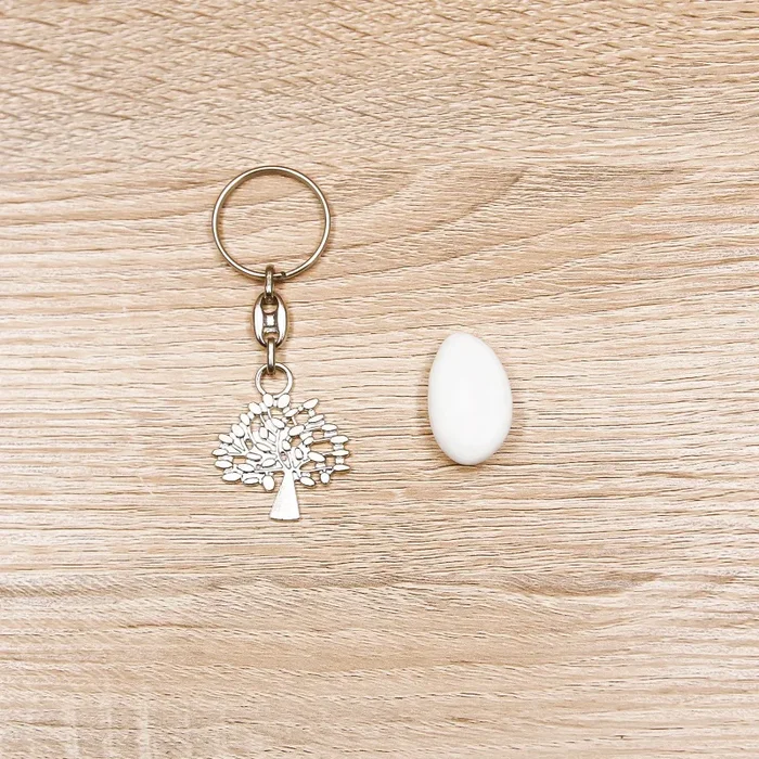 Portachiavi Albero della Vita con Foglie In saldo