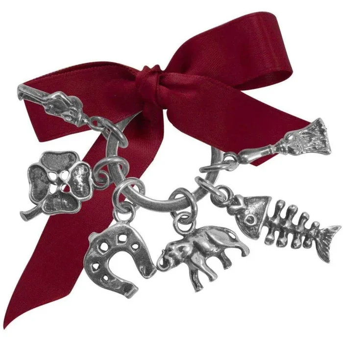 Portachiavi con 6 simboli portafortuna Saldi