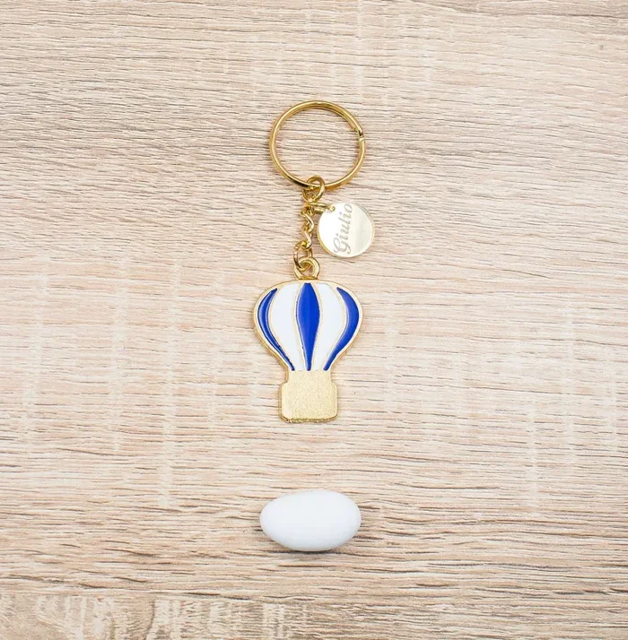 Portachiavi Mongolfiera Oro 24Kt Personalizzato Saldi