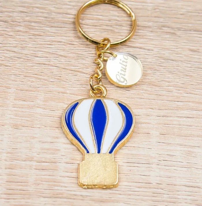 Portachiavi Mongolfiera Oro 24Kt Personalizzato Saldi - immagine 2
