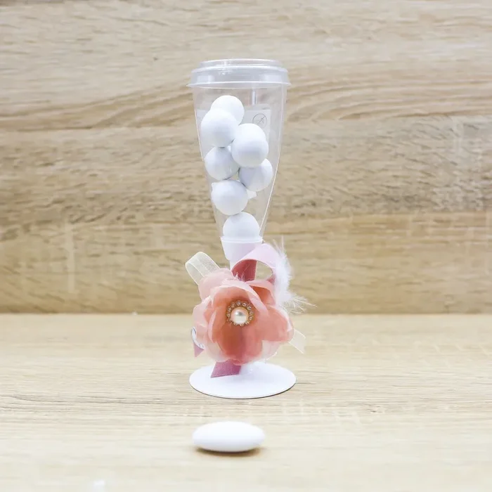 Portaconfetti Calice con Fiore Rosa Marilyn Rome Vendita calda online