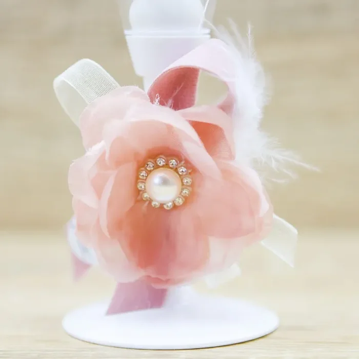 Portaconfetti Calice con Fiore Rosa Marilyn Rome Vendita calda online - immagine 2