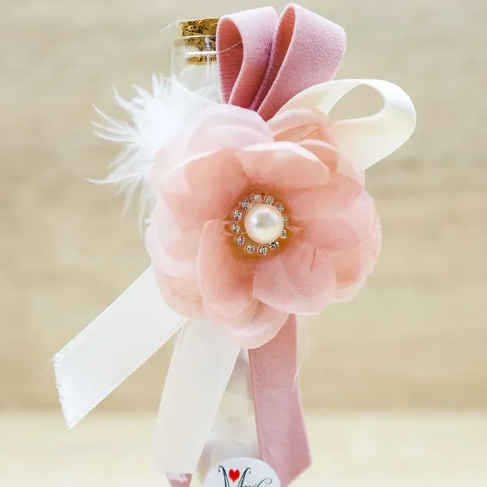 Portaconfetti Fiala con Fiore Rosa Marilyn Rome - immagine 2