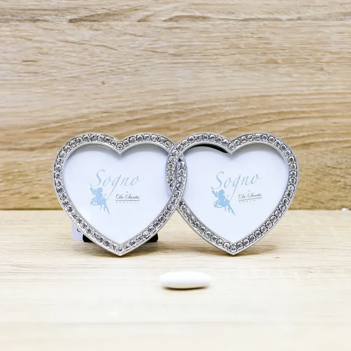 Portafoto Cuori con Strass De Santis Argenti
