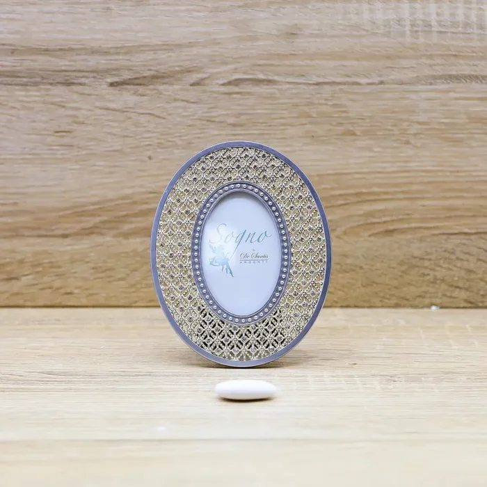 Portafoto Ovale con Strass De Santis Argenti