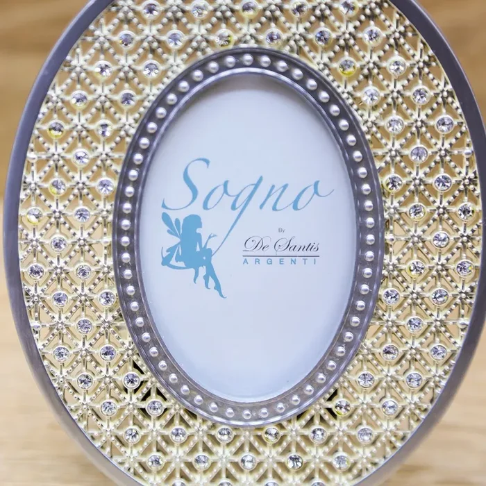 Portafoto Ovale con Strass De Santis Argenti - immagine 3
