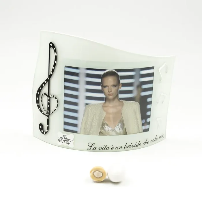 Portafoto Personalizzato con Chiave di Violino Linea Musica Via Margutta