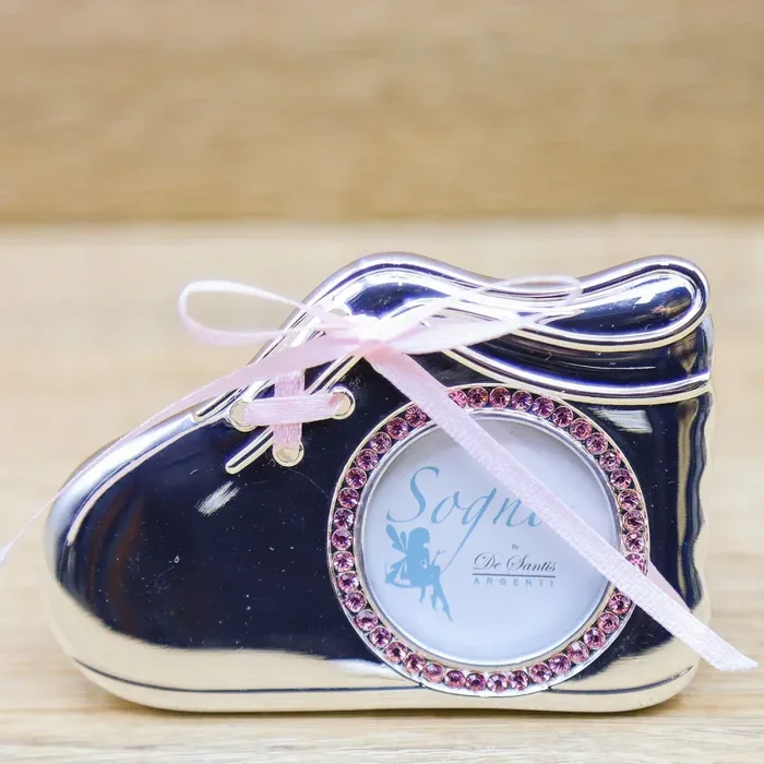 Portafoto Scarpetta Rosa De Santis Argenti - immagine 2