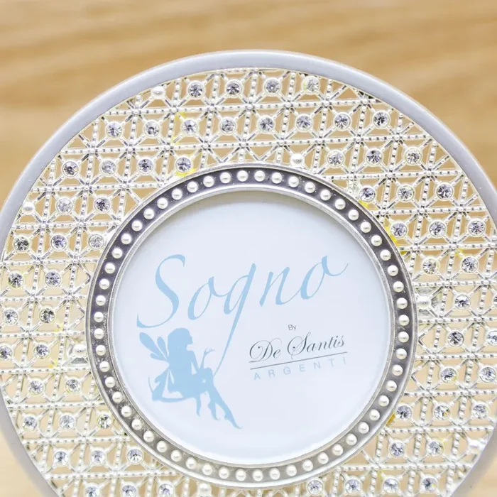 Portafoto Tondo con Strass De Santis Argenti - immagine 3