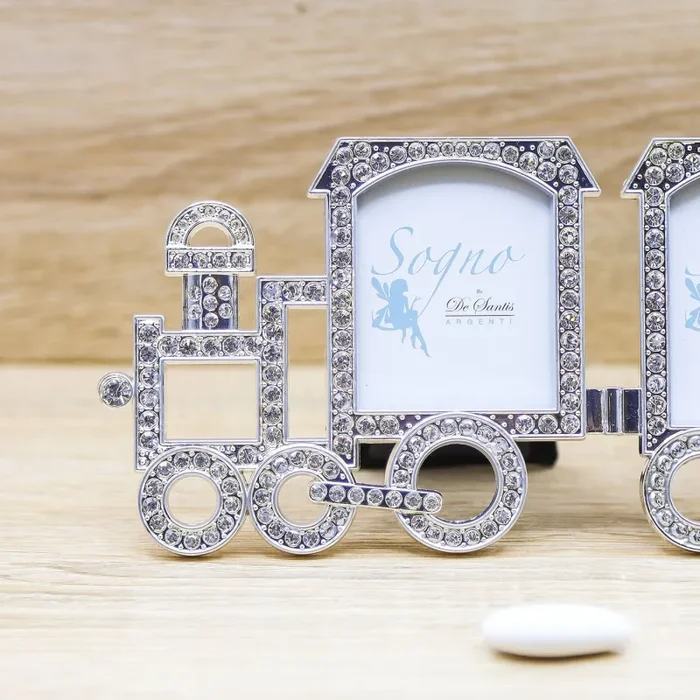 Portafoto Trenino con Strass De Santis Argenti Online - immagine 3