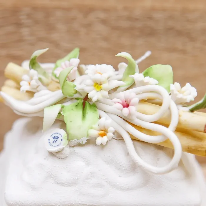 Portagioie Linea Fiorellini Porcellana di Capodimonte - immagine 2