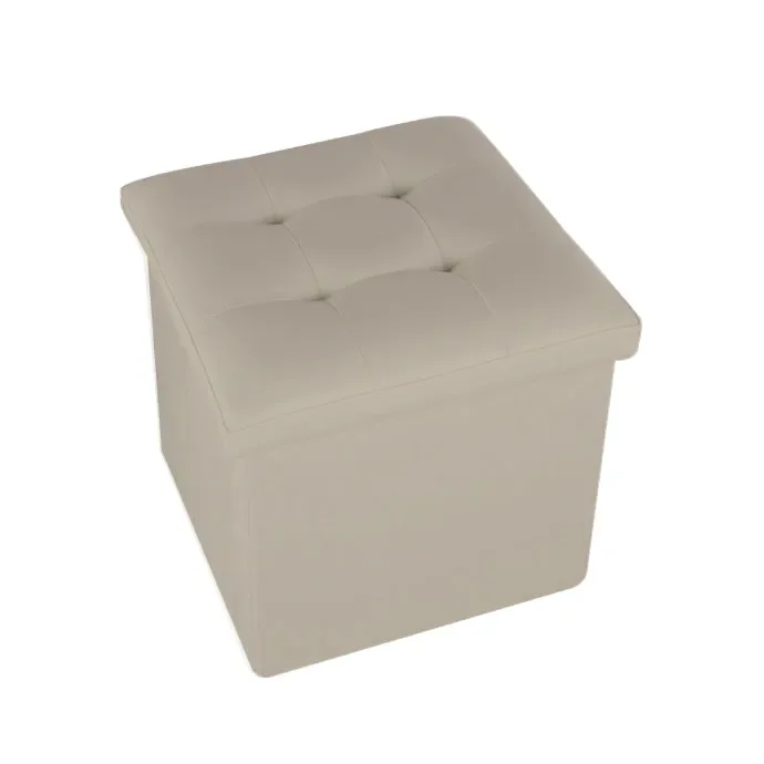 POUF ECOPELLE LOVELY HOME ART POC MISURA 38x38x38 CM COLORE A SCELTA