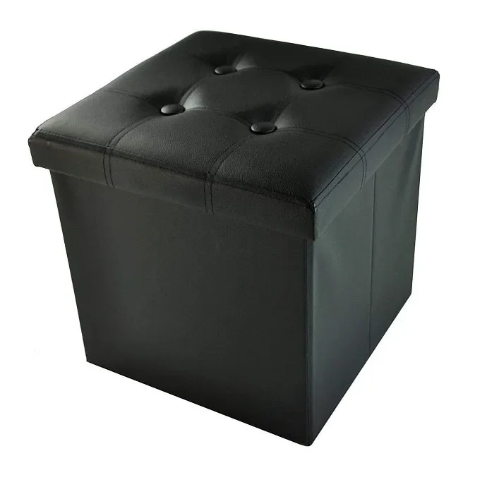 POUF ECOPELLE LOVELY HOME ART POC MISURA 38x38x38 CM COLORE A SCELTA - immagine 2