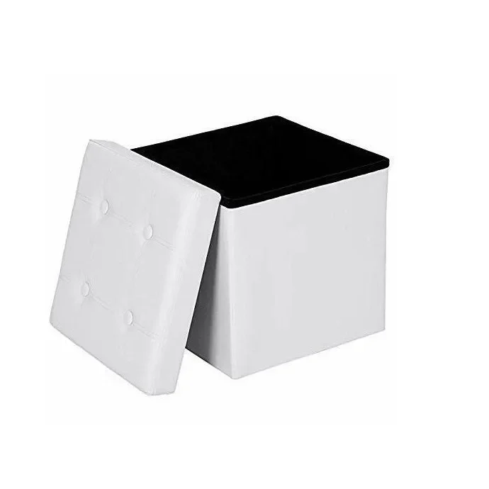 POUF ECOPELLE LOVELY HOME ART POC MISURA 38x38x38 CM COLORE A SCELTA - immagine 3