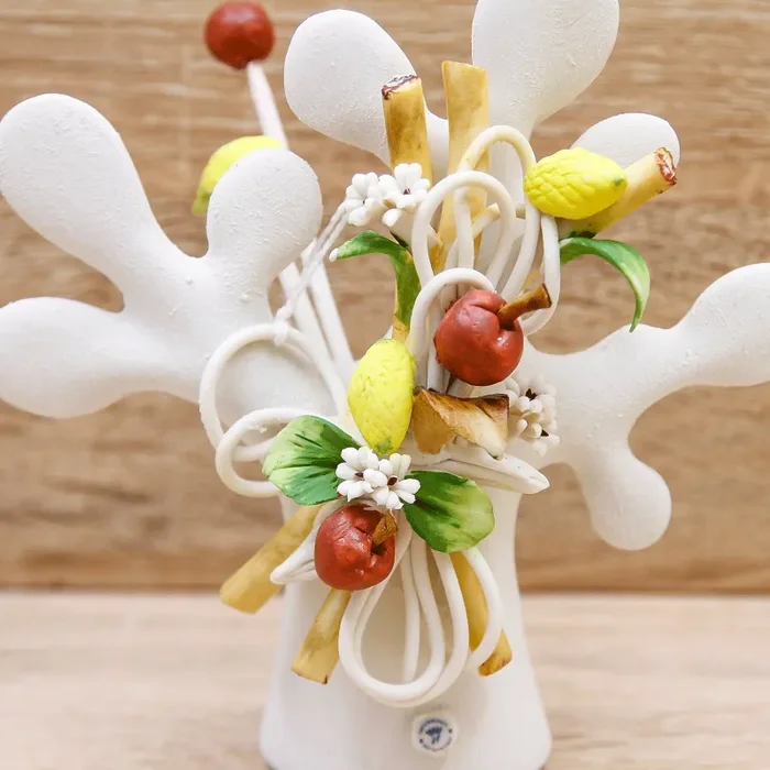 Profumatore Albero della Vita Grande Linea Frutta Porcellana di Capodimonte - immagine 2