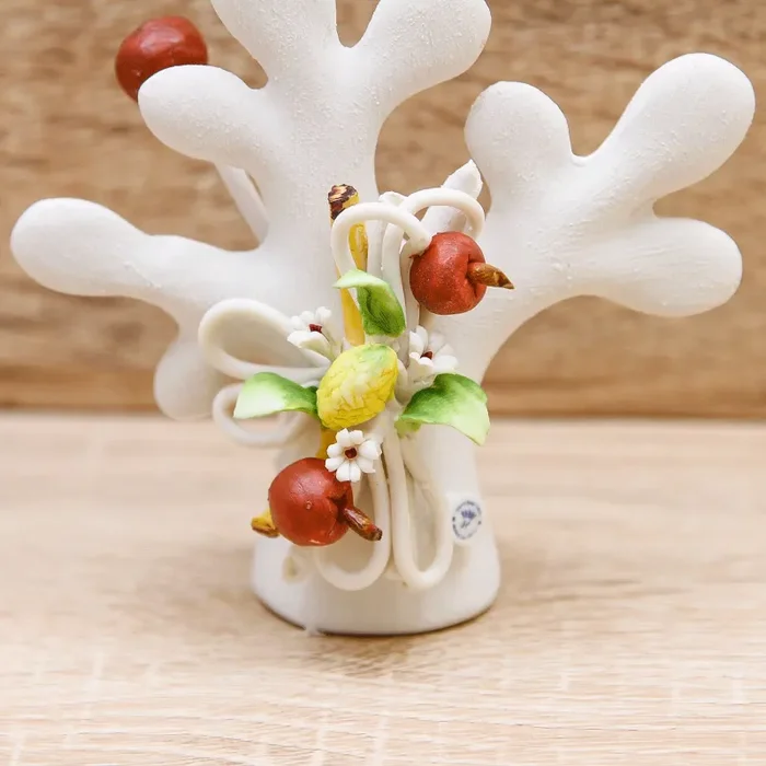 Profumatore Albero della Vita Piccolo Linea Frutta Porcellana di Capodimonte - immagine 2