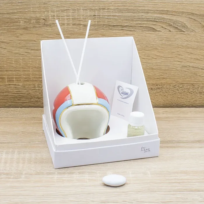 Profumatore Casco Rosso e Celeste Pienne Design Vendita calda online - immagine 3